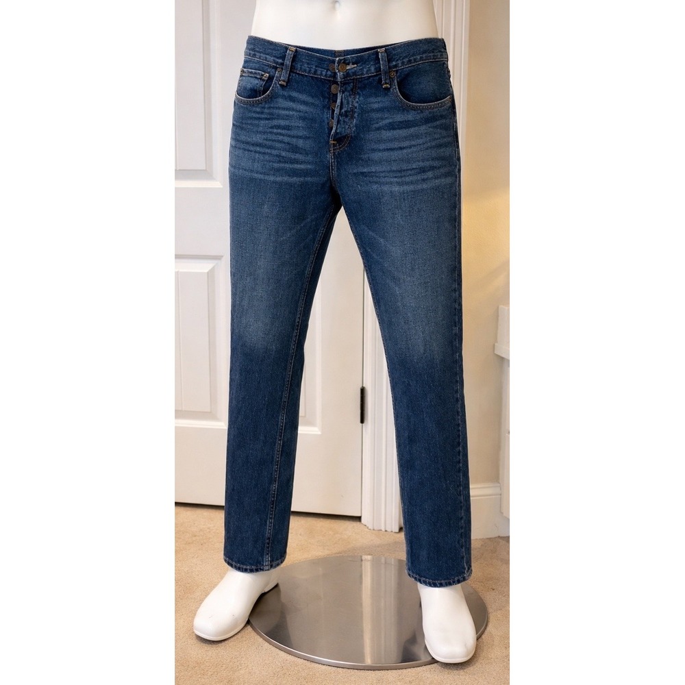 Hollister Mens Classic Straight Jeans 34x32 Button Fly Denim Pants - Picture 5 of 5